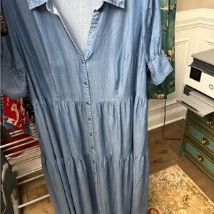 crown & ivy Blue Maxi Dress